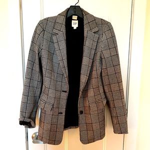 GAP Wool Plaid Blazer